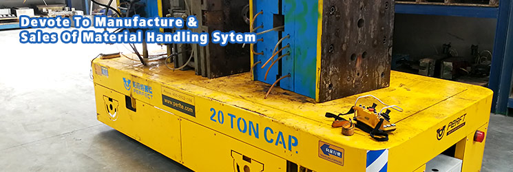 Material Carts Heavy Duty Plant Trailer Carbon Steel 3.5Kw -15Kw Motor Power