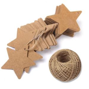 Quality Stars Shape Flexo Printing For Christmas Celebration Cardboard Gift Tags wholesale