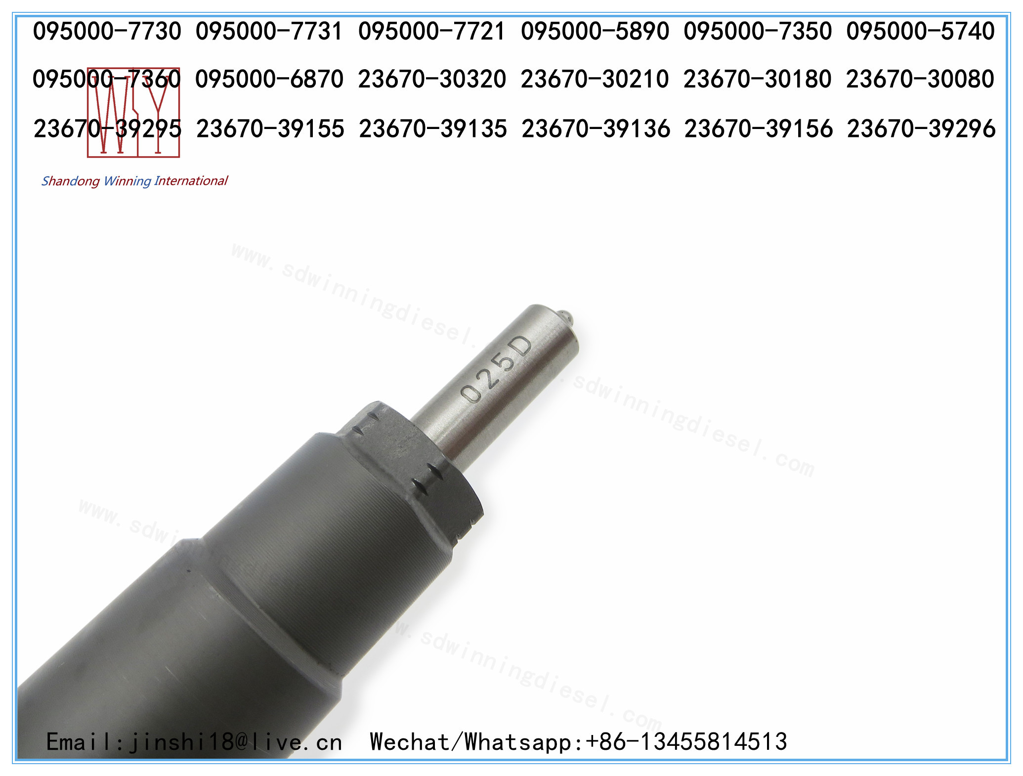 DENSO GENUINE AND BRAND NEW DIESEL FUEL INJECTOR 095000-7730, 095000-7731, 095000-7721, 095000-7350, 095000-5740, 095000