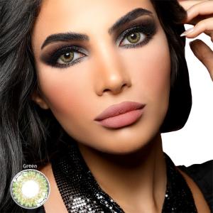 Quality 14.5mm Green Enhancement Tint Prescribed Colored Contacts With Power wholesale