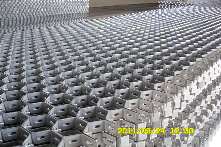 Tortoise Shell Mesh AISI 304 Hex Mesh For Refractory With 2mm Thickness