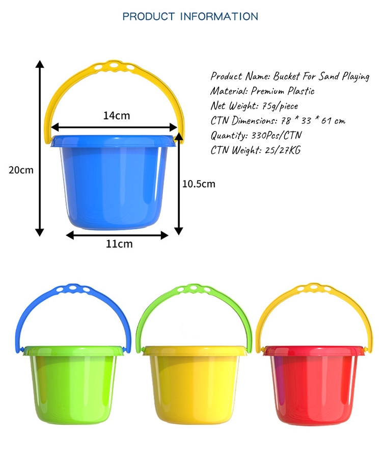 Full Support for Children Sand Castle Building Game Seaside Pretend Play Game Outdoor Bright Colored Sand Playing Bucket