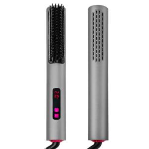 Quality Professional Custom LCD Hair Straightener Brush , PTC ABS Electric Cold Wind Comb wholesale