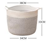Decorative Custom Woven Cotton Rope Laundry Toys Candy Storage Fabric Container