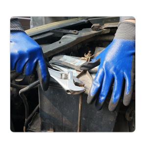 Quality Waterproof Nylon Liner Double Nitrile Gloves For Heavy Duty Industry wholesale