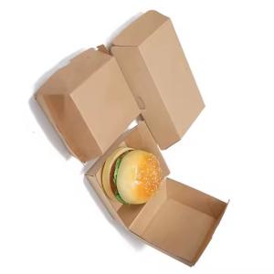 Quality Customized Burger Packaging Box Biodegradable Paper Cardboard Takeaway Food Grade wholesale