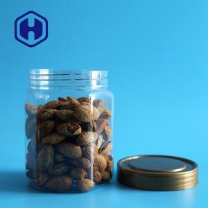 Quality PET Hexagon Transparent Plastic Jar 660ml Nuts Packaging wholesale