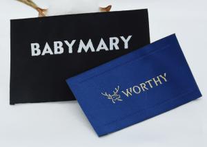 Quality Washable Woven Clothing Labels OEKO Iron On Embroidered Patches wholesale