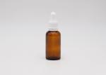 Cylinder 50ml Amber Glass 30ml Essential Oil Bottle