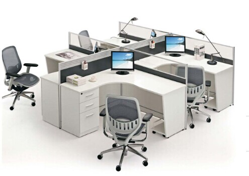modern office 4 seater partition workstation furniture,4 person office cubicle,#JO-7040