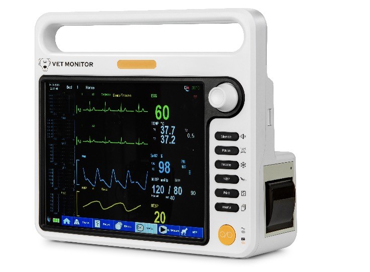 Multi Language Veterinary Multiparameter Monitor 12.1 Inch OEM ODM