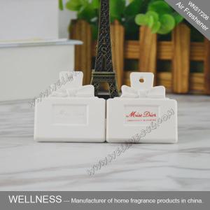 Quality Square Shaped Ceramic Scent Stone Aromatherapy Piece With Essential Oil wholesale