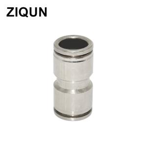Quality ZIQUN Brass Fittings, push fit Coupling quick connector Straight connector push fitting stainless steel push fittings wholesale
