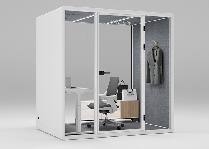 Council Chamber For 4 Person Soundproof Cabin Privacy Meeting Room Silent Office Pods
