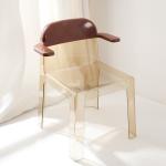 Acrylic Transparent Plastic Dining Chairs Clear Plastic Kitchen Chairs With
