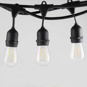 China 24ft 12 Bulbs Waterproof Shatterproof Outdoor String Lights on sale