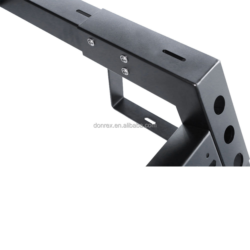 Silver Universal Truck Bed Rack Adjustable Steel Pickup Bed Rack