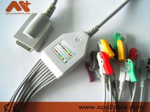 Quality Burdick Compatible Direct-Connect EKG Cable - 007725, AHA, Clip wholesale