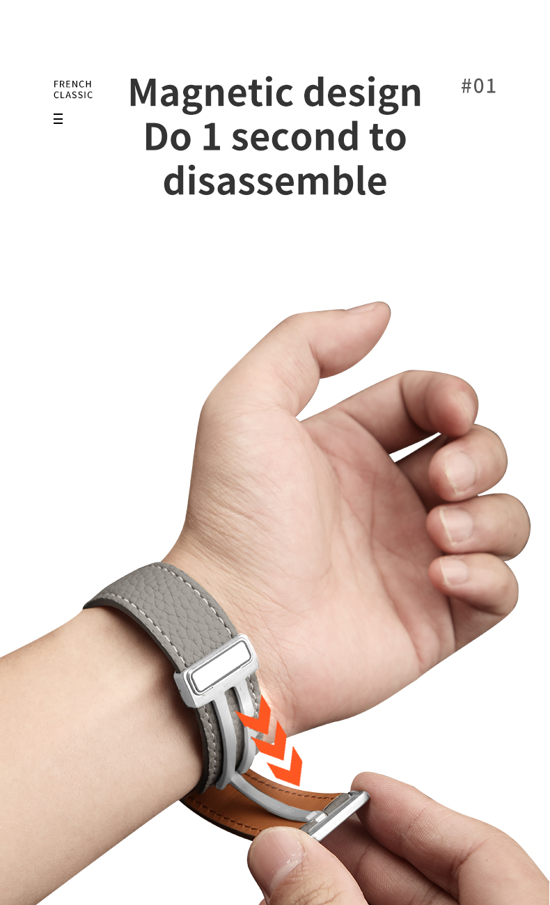9 Colors Metal Folding Magnetic Buckle Watch Strap for Samsung Watch Series