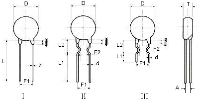 20mm Epoxy Resin NTC Thermistor 5Ω 10A surge