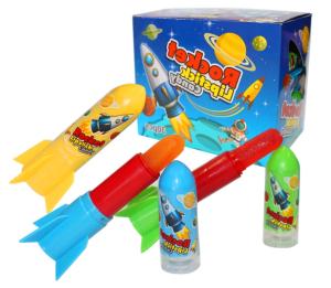 Quality Rocket Shape Lipstick Fruit Lollipops Halal Assorted Flavor For Children wholesale