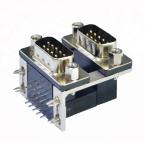 Male To Male D Sub Connector DIP Double Row With Tin Or Gold Over Nickel