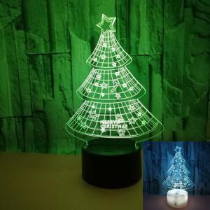 Quality Christmas day tree child gift 3D night light colorful LED visual atmosphere table lamp wholesale