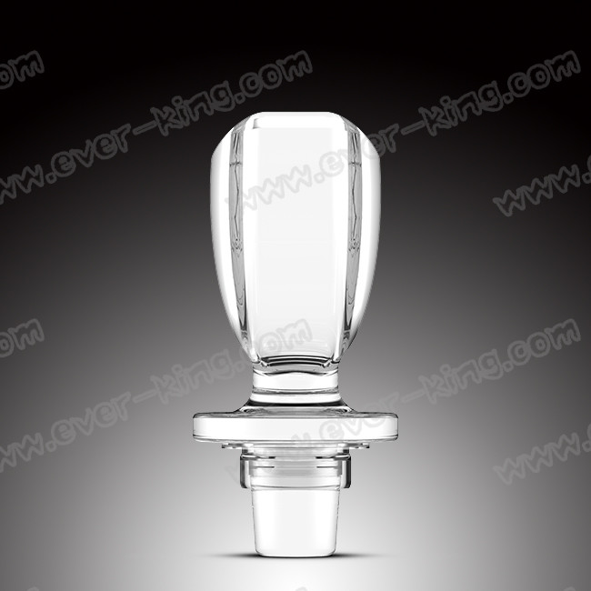 Crystal High Top Clear Glass Liquor Cork Bottle Stopper Seal Closure
