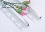 10mm Bathroom Polished Chrome Square Edge Tile Trim For Exterior Corner