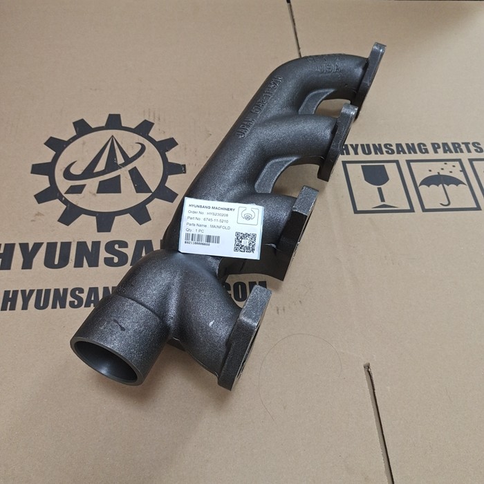 Wheel Loader Parts Exhaust Manifold 6745-11-5210 6745115210 For WA430