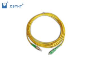 Quality PVC / LSZH Jacket Fiber Optic Patch Cables Single Mode Simplex SM FC SC APC Connector wholesale
