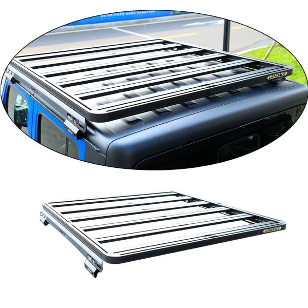 Universal Aluminium 4x4 Accessories Pickup Truck Roof Rack for Jeep JT Luggage