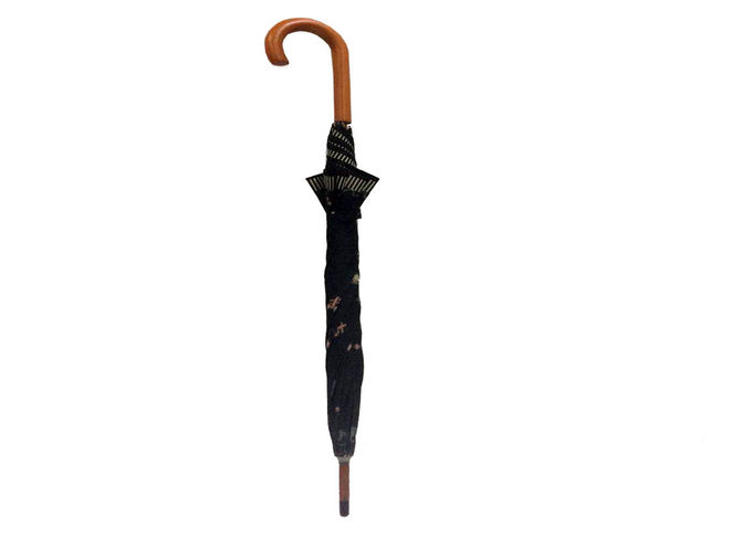 14mm Shaft Wooden Handle Umbrella 8 Panels Heat Transfer Customized Design