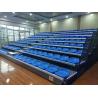 Buy cheap Blue Low Back HDPE Bucket Seat Retractable Bleacher Seating 700-900mm Step from wholesalers