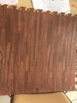 1/2inch Dark Wood Looking Foam Mats / 10mm Kids Interlocking Play Mat