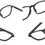 Gold Black Glasses Wood Frame Acetate Wood Copy Glasses Frame MR 1694