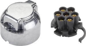 Quality 12v N Type 7 Pole Trailer Plug Socket Aluminum Round Connector ISO1724 Standard wholesale