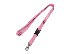 Quality Safety Breakaway Custom Tubular Lanyards 530mm/1060mm Length Thumb Trigger wholesale