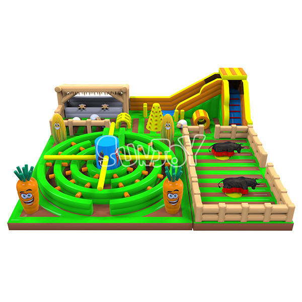 14.3*14.3*4m Inflatable Play Park Jumping Bounce Castle