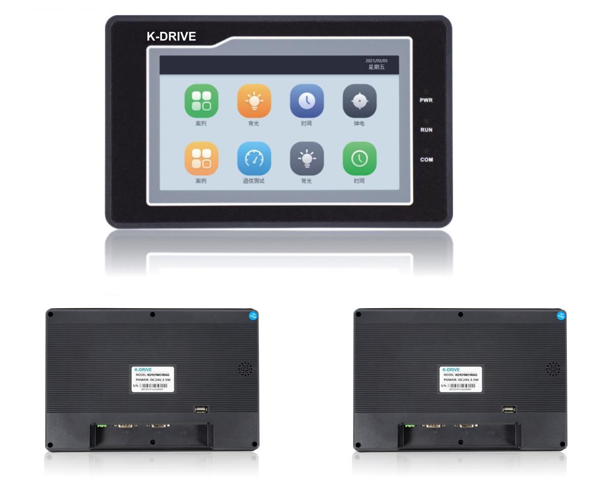 7 Inch Industrial HMI Touch Screen Plastic Material Multi Language