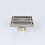 Bathroom Self Sealed Deodorant 9.3mm Brass Floor Drain