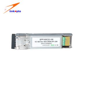 Quality DWDM C17-C61 100GHZ SFP+ 100km DOM Optic Fiber Converter wholesale