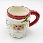 Hand Drawn Ceramic Santa Mugs Home Creative Cartoon Coffee Cup Christmas