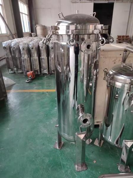 Cheap round stainless steel multi cartridge filter housing suppliers 200 GPM in ro plant Sanitary for sale