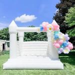 Party Rental Equipment White Bounce House Jumping Castle Inflatable Bouncer