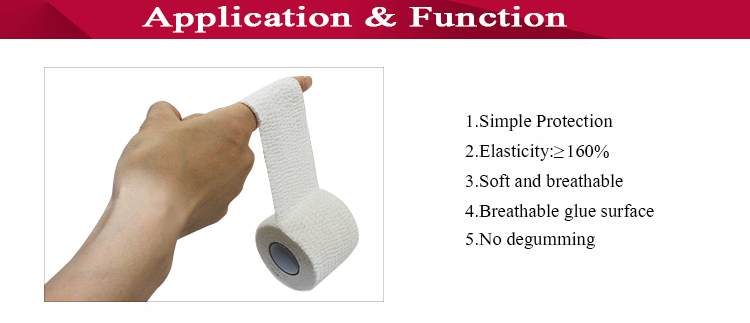 Tear Eab Sports Tape Elastic Cohesive Bandage Able Stretch Sport Reduce Pain 7.5cmx4.5m