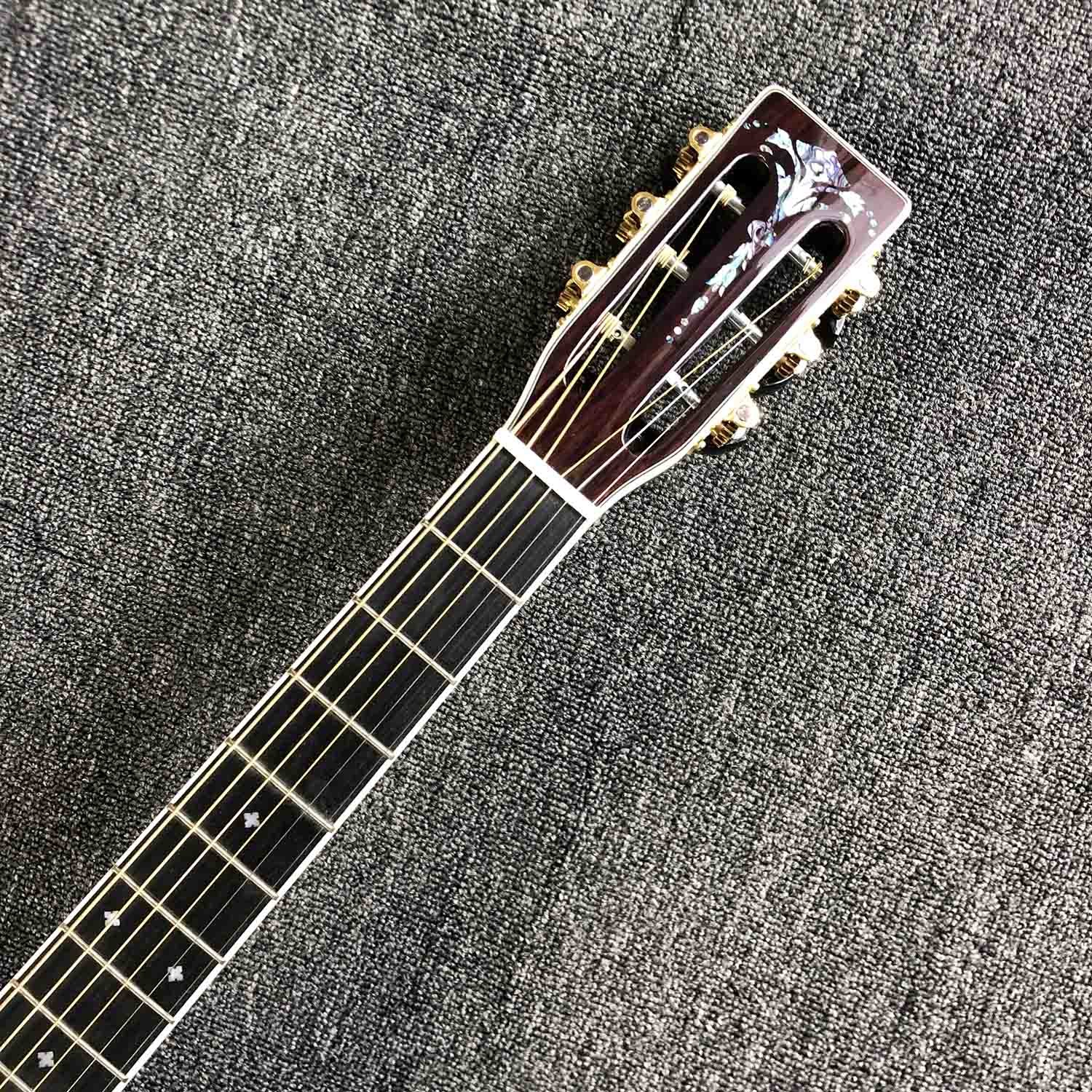 Custom Solid Cedar Top 42c OM Style Acoustic Guitar