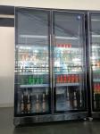 Air Cooling Two Door Glass Display Fridge