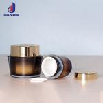 10g 30g 50g Double Wall Cream Jar Brown Lip Balm Container Oval Matte Frosted