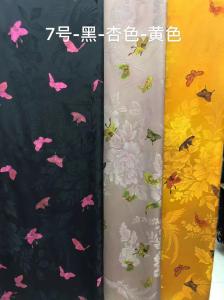Quality Autumn Season Jacquard Jersey Fabric Floral Multi Color Lightweight Butterfly Pattern wholesale